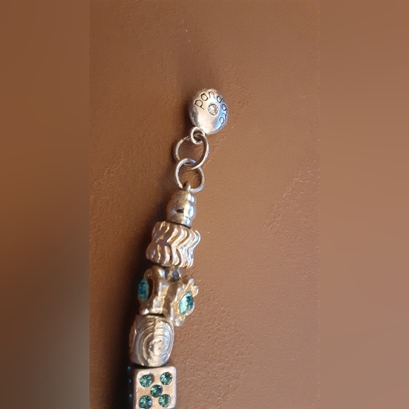 Turquoise Blue Bead Charm Bracelet - Picture 3 of 10